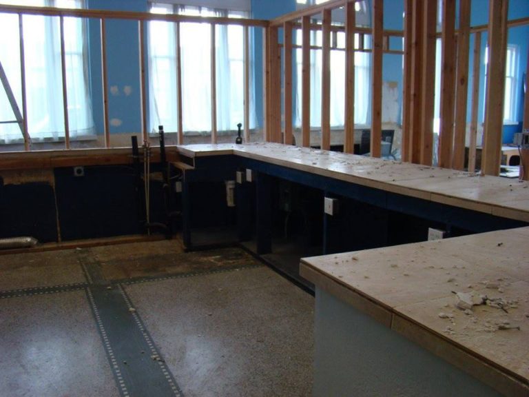 A photo of the renovations done to the Vault building.