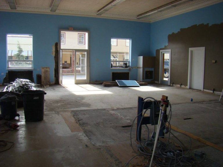 A photo of the renovations done to the Vault building.